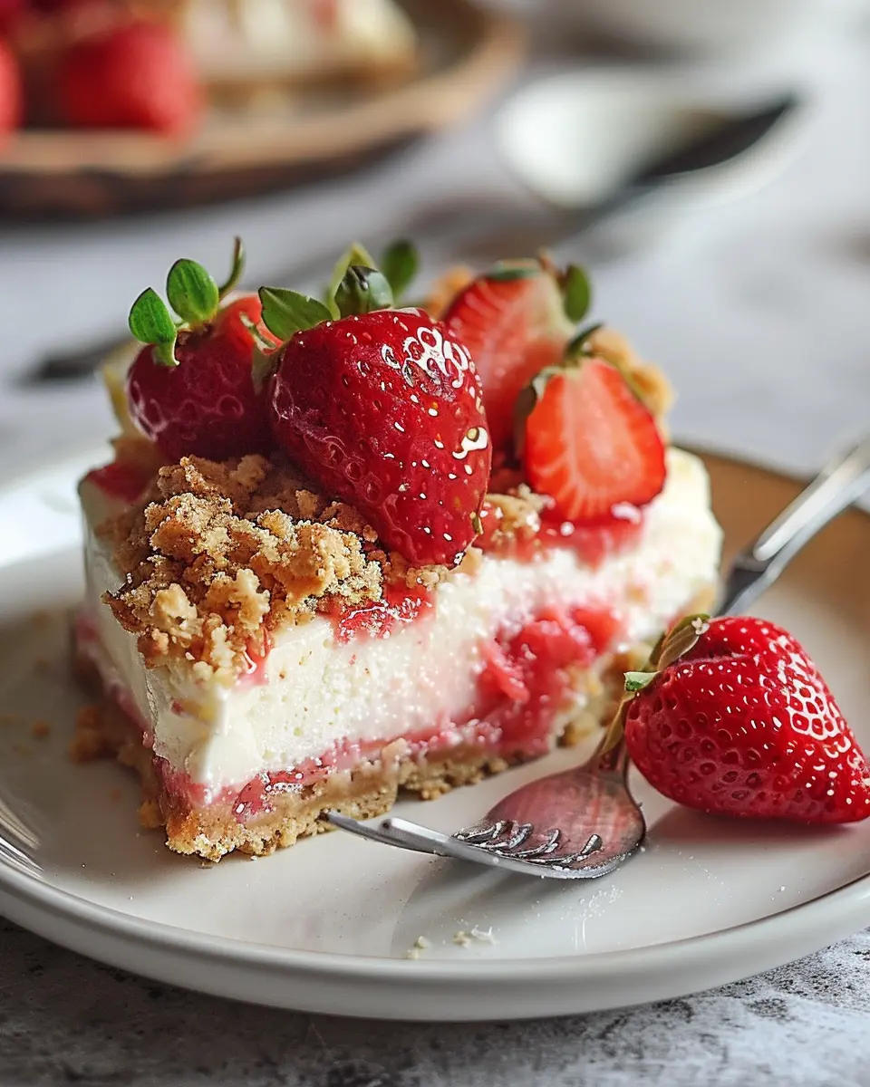 Strawberry Crumble Cheesecake: A Delightful Homemade Treat
