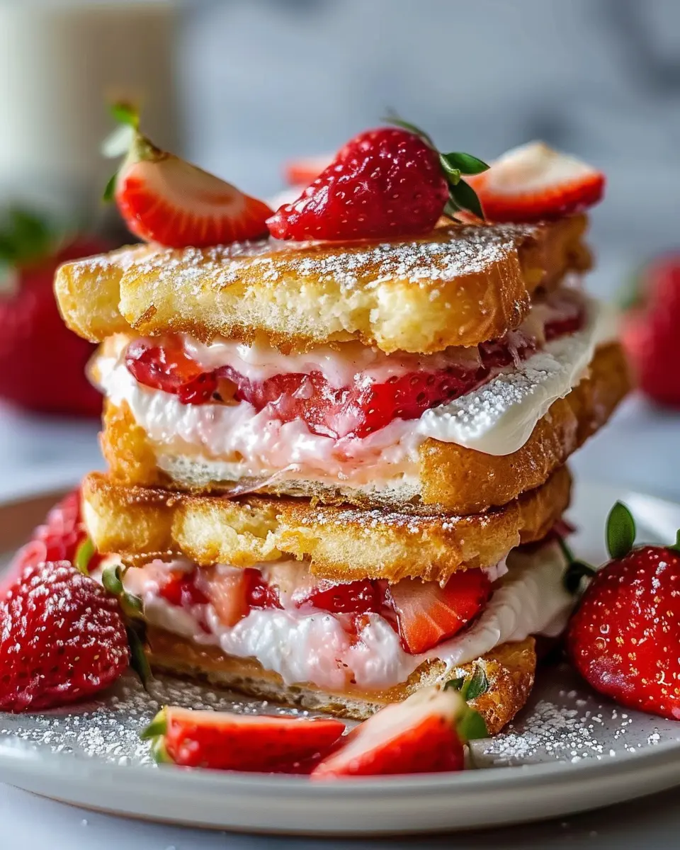Fried Strawberry Cheesecake Sandwiches: Indulgent Delight Anyone Can Make