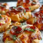 Mini Deep Dish Crescent Roll Pizzas in 25 Minutes