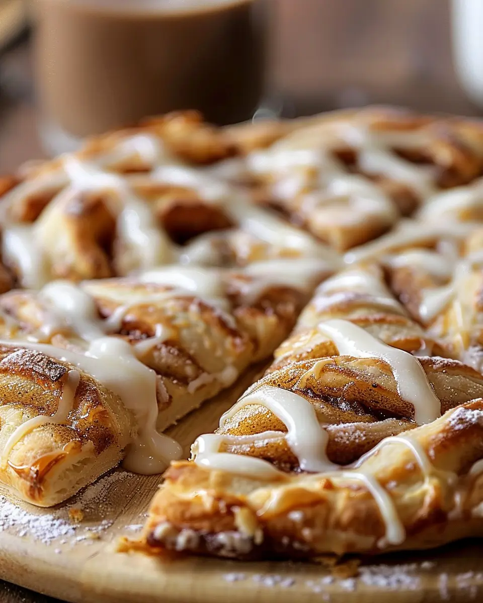 Cinnamon-Sugar Pizza: Easy Delight with Crescent Rolls and Turkey Bacon